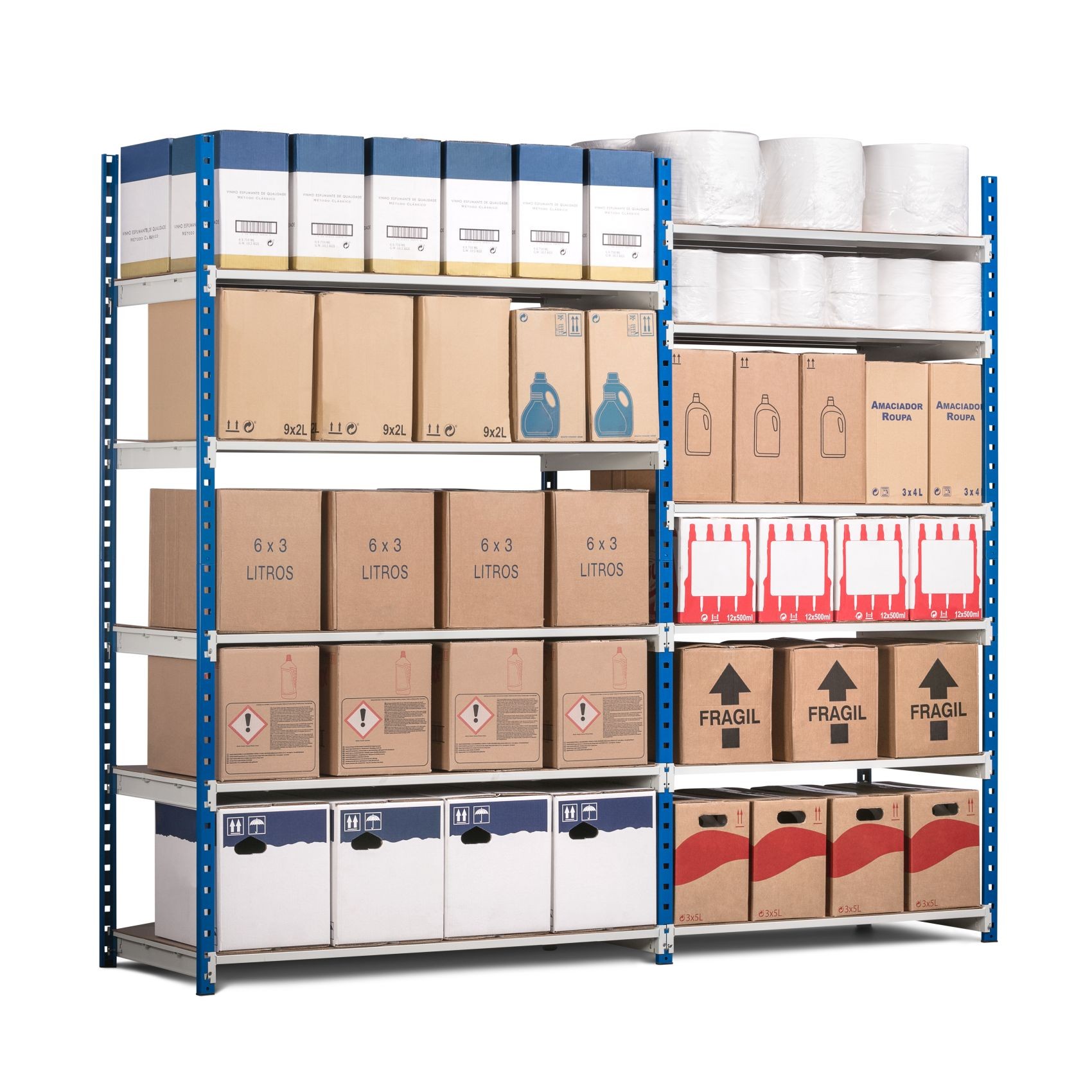 Rayonnage à tablettes